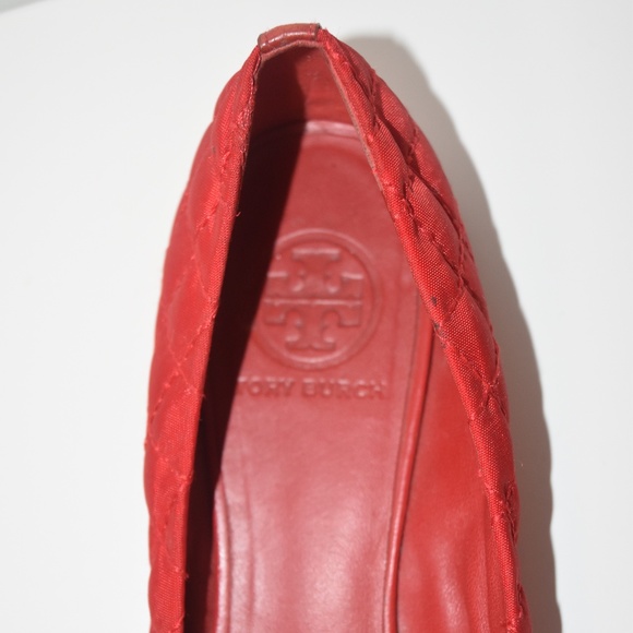 Tory Burch Red Ballet Flats - Picture 3 of 7
